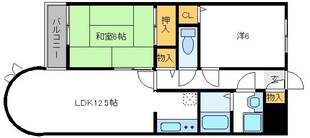 船堀駅 徒歩15分 5階の物件間取画像